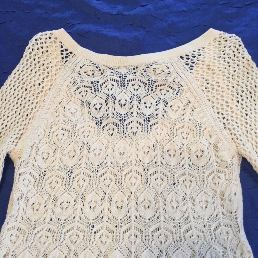 French I Cotton crocheted top size M
